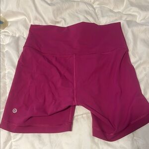 lululemon athletica Women's Magenta Bike Shorts